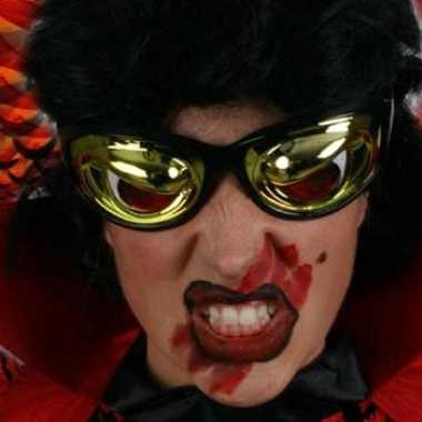 Carnavalskleding  Metallic bril crazy eyes helmond