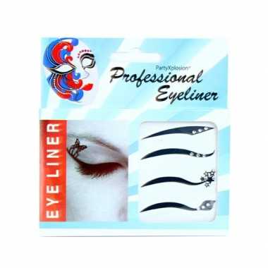 Carnavalskleding oog stickers eyeliner stuks helmond