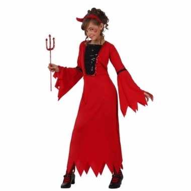Carnavalskleding rode duivel jurk meisjes helmond
