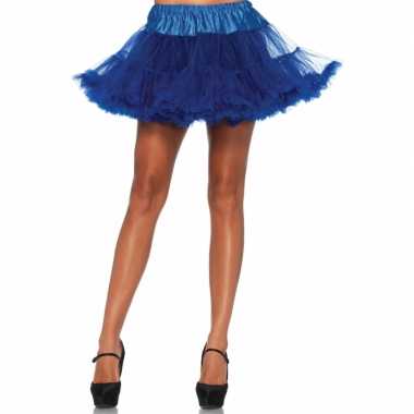 Carnavalskleding verkleed korte petticoat kobalt dames helmond