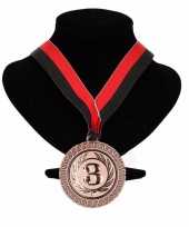 Carnavalskleding ajax kleuren medaille nr halslint rood zwart helmond 10091764