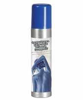 Carnavalskleding blauwe hair body paint glow the dark helmond