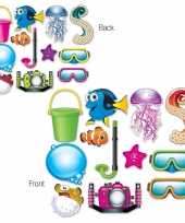 Carnavalskleding dubbelzijde foto booth props vissen thema helmond