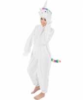 Carnavalskleding eenhoorn onesie pyjama carnavalskleding rainy wit regenboog meisjes dames helmond