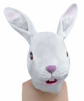 Carnavalskleding feest masker konijn helmond