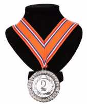 Carnavalskleding holland medaille nr halslint oranje rood wit blauw helmond 10091798