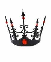 Carnavalskleding horror duistere koningin kroon tiara volwassenen helmond