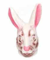 Carnavalskleding konijnen maskers plastic helmond