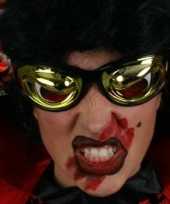 Carnavalskleding metallic bril crazy eyes helmond