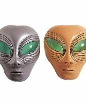 Carnavalskleding plastic alien gezichtsmaskers helmond 10073358