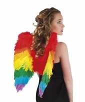 Carnavalskleding regenboog verkleedaccessoires vleugels helmond