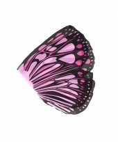 Carnavalskleding roze vlinder vleugels kids helmond