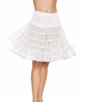 Carnavalskleding verkleed lange petticoat wit dames helmond