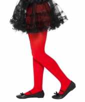 Carnavalskleding verkleed legging rood kinderen jaar helmond