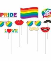 Carnavalskleding x photobooth props regenboog vlag thema helmond