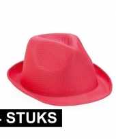 Carnavalskleding x roze trilby feesthoedje helmond 10139907