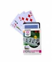 Carnavalskleding x speelkaarten plastic poker bridge kaartspel box helmond